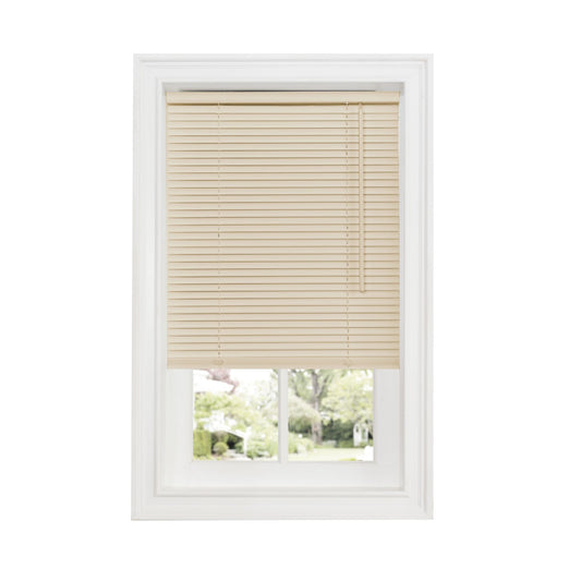 Traditional Elegance Cordless Anochecer Collection 1" Room Darkening Mini Blind 39x64 Alabaster