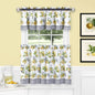 Traditional Elegance Lemon Drop Tier and Valance Window Curtain Set - 58x24 - Yellow