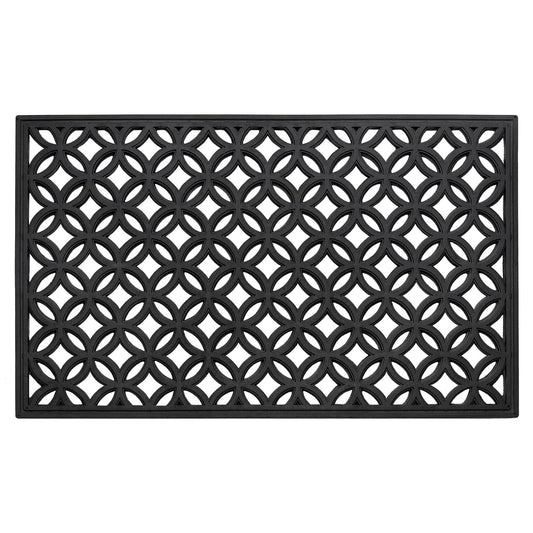 Traditional Elegance Wrought Iron Rubber Mat 18x30 - Diamond