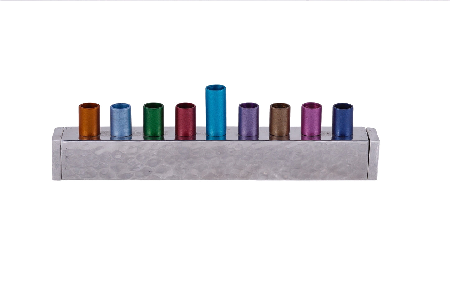 Ben&Jonah Small Chanukah Menrorah - Strip - Multicolor - 7.5" x 2" x 1"