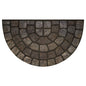 Traditional Elegance Raised Rubber Mat Grey Stone Slice 18x30