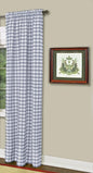 Traditional Elegance Buffalo Check Window Curtain Panel - 42x63 - Grey