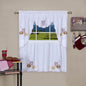 Traditional Elegance Fast Food Embellished Tier and Swag Window Curtain Set - 58x24