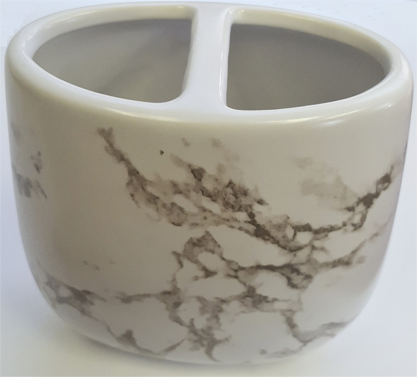 Royal Bath Roman Pallace Collection Smoky Marble Toothbrush Holder (4"H x 4"W x 2"D)