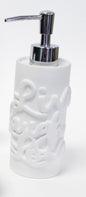 Royal Bath Live Laugh Love Resin Lotion Dispenser / Soap Pump (8"H x 2.5"Dia)