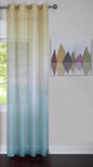 Traditional Elegance Spectrum - Single Grommet Window Curtain Panel - 52x84 Blue