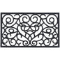 Traditional Elegance Wrought Iron Rubber Mat 18x30 - Iron Heart