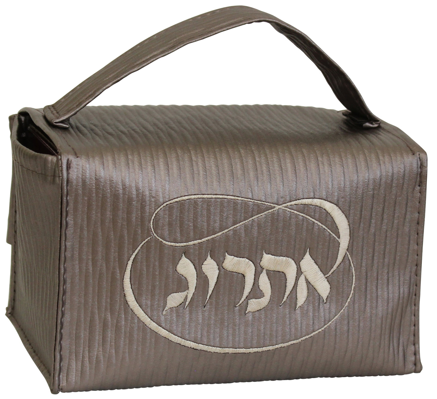 Ben and Jonah Esrog Box Vinyl - Taupe W/Cream Embroidery