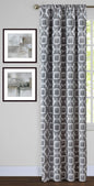 Traditional Elegance Lara Window Curtain Panel - 54x63 - Charcoal