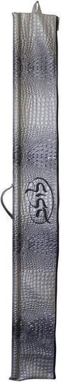 Ben and Jonah Vinyl Lulav Bag Grey Croc- Grey Embroidery Circle Style