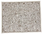 Ben and Jonah Challah Cover- Full Embroidery -Gold Pomegranate - 19.75"W x 15.75"H