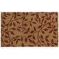 Traditional Elegance Printed Coir Door Mat 18x30 - Leaves