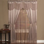 Traditional Elegance Halo 6 Piece Window Curtain Set - 56x84 - Mauve