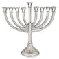 Ben&Jonah Traditional Nickel Plated Aluminum Menorah-…