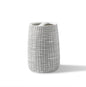 Royal Bath Raffia Embossed Porcelain Toothbrush Holder 4.49"L x 1.97"W x 4.09"H