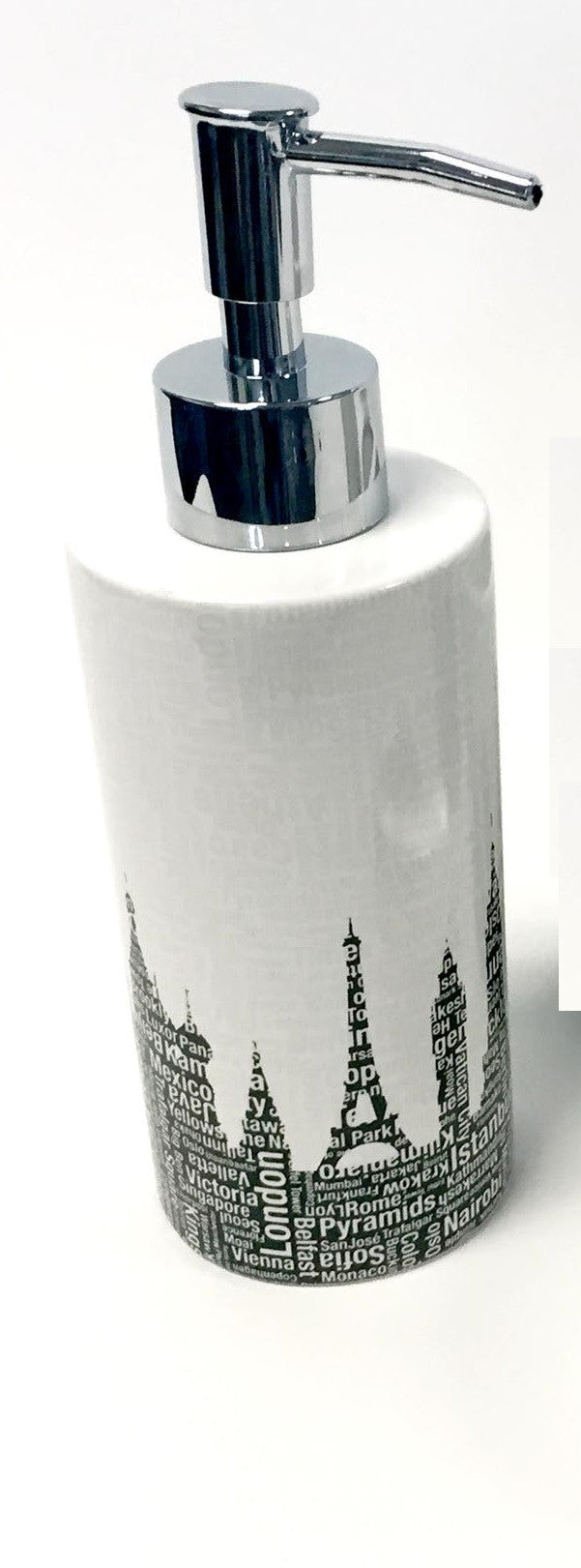 Royal Bath Metro Landmarks Lotion Dispenser / Soap Pump (8"H x 2.5"Dia)