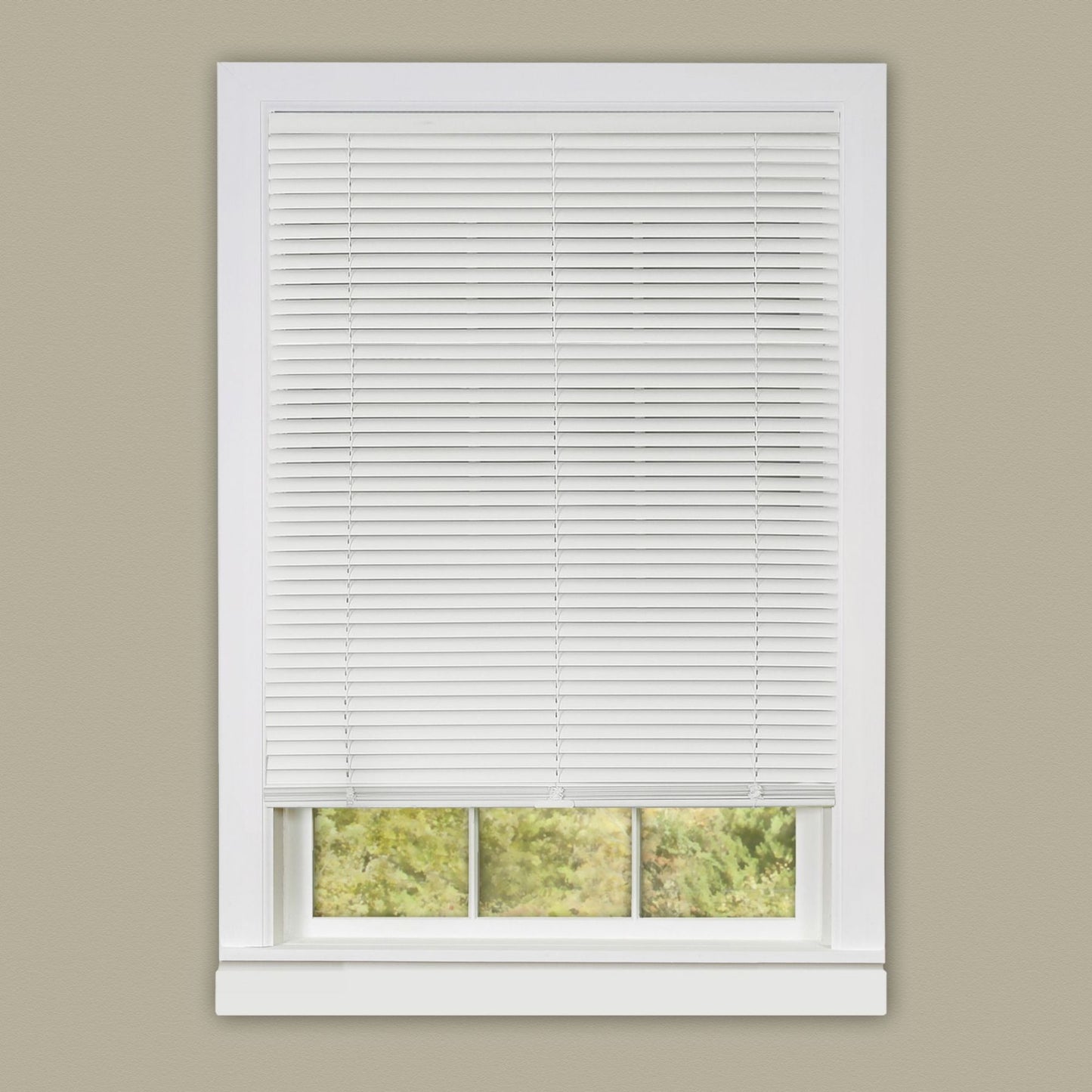 Traditional Elegance Cordless Anochecer Collection 1" Room Darkening Mini Blind 29x64  - White