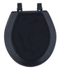 Traditional Elegance Elite 17 Inch Standard Wood Toilet Seat - Black