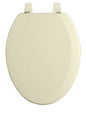 Traditional Elegance Elite 19 Inch Elongated Wood Toilet Seat - Bone