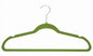 Traditional Elegance Velvet Anti-Slip Hangers - Green