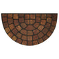 Traditional Elegance Raised Rubber Mat Beige Stone Slice 18x30