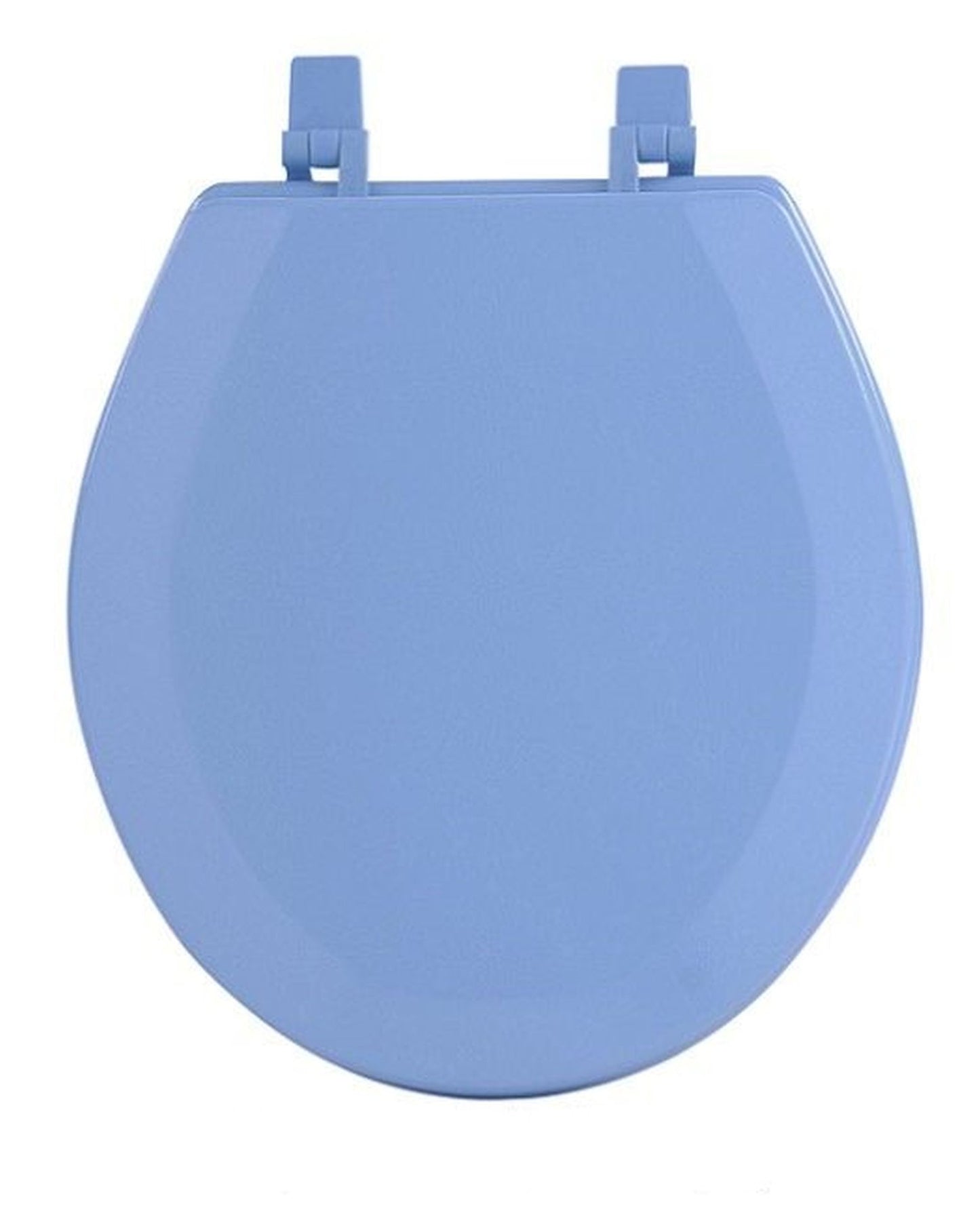 Traditional Elegance Elite 17 Inch Standard Wood Toilet Seat - Light Blue
