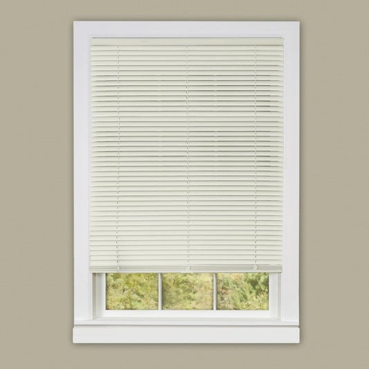 Traditional Elegance Cordless Anochecer Collection 1" Room Darkening Mini Blind 35x64  - Alabaster