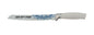 Ben and Jonah Metal Challah Bread Knife- White/Light Blue-13"L