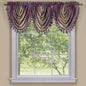 Traditional Elegance Ombre Waterfall Valance - Aubergine